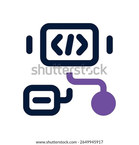 algorithm duotone icon. Sleek and modern vector icon for websites, mobile apps, marketing materials, and corporate design. Fully scalable and ready to use.