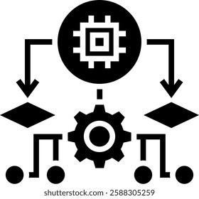 Algorithm Icon Element For Design