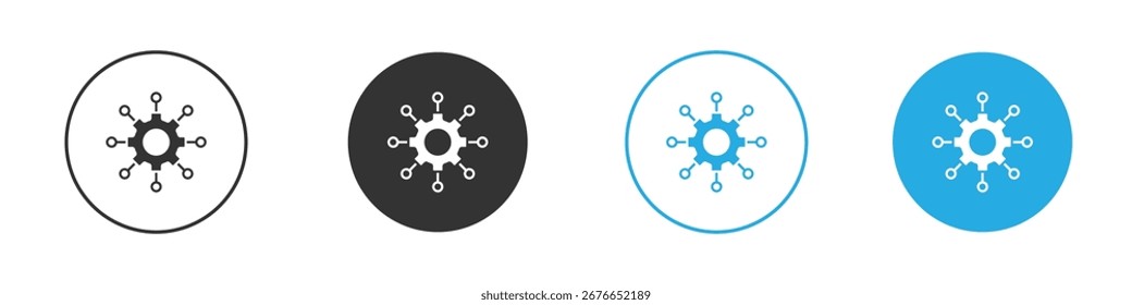 Algorithm icon. Graphic icon design template