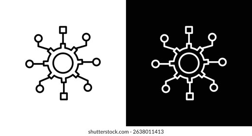 Algorithm icon Graphic vector set for ui design