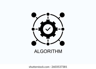 Algorithm Icon Or Logo Isolated Illustration
