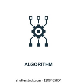 Algorithm icon. Premium style design from artificial intelligence collection. UX and UI. Pixel perfect algorithm icon. For web design, apps, software, printing usage.