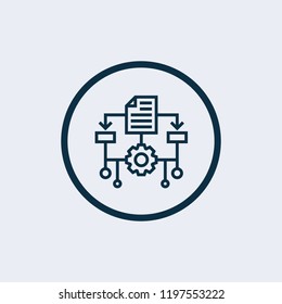 Algorithm icon. Vector illustration