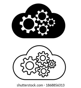Algorithm icon vector set. api illustration sign collection. programming symbol.