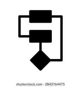 Algorithm Icon Vector Symbol Design Illustration