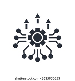 algorithm icon. vector.Editable stroke.linear style sign for use web design,logo.Symbol illustration.