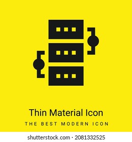 Algorithm minimal bright yellow material icon