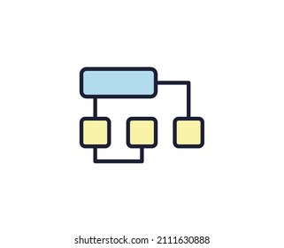Algorithm premium line icon. Simple high quality pictogram. Modern outline style icons. Stroke vector illustration on a white background. 