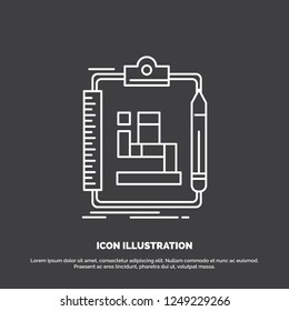 Algorithm, process, scheme, work, workflow Icon. Line vector symbol for UI and UX, website or mobile application
