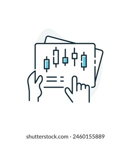 Algorithm Trading, Automated Trading Strategies Vector Icon Design