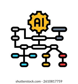 algorithm transparency color icon vector. algorithm transparency sign. isolated symbol illustration