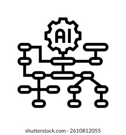 algorithm transparency line icon vector. algorithm transparency sign. isolated contour symbol black illustration
