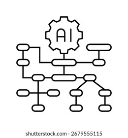 algorithm transparency line icon vector. algorithm transparency sign. isolated contour symbol black illustration