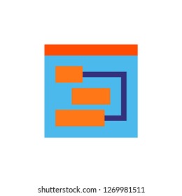 Algorithm vector icon