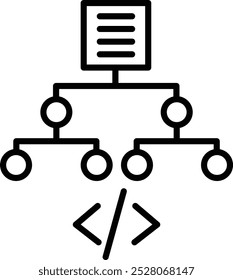 Algorithm Vector Illustration Icon design
