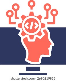 Ícone de Complexidade Algorítmica - Ilustração do Vetor de Cor de Glifo