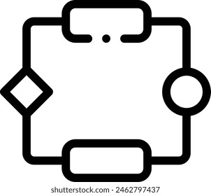 algorithms icon. Thin Linear Style Design Isolated On White Background