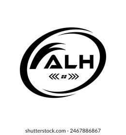 ALH letter logo Design. ALH Simple and modern monogram logo. ALH Abstract Alphabet vector Design.