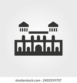 The Alhambra icon - Simple Vector Illustration