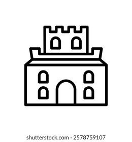 Alhambra Vector Line Icon Design