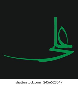 Ali name Arabic calligraphy art for religious desings.