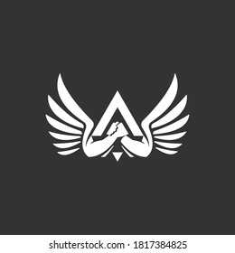 Aliance icon design on black background