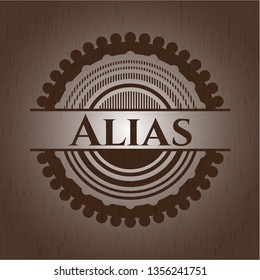 Alias wood icon or emblem