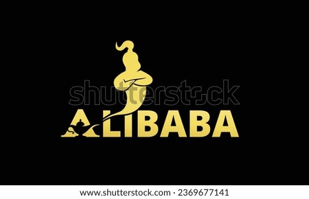 Alibaba A Letter House Genie Real Estate Logo With Vector