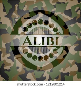 Alibi camouflaged emblem