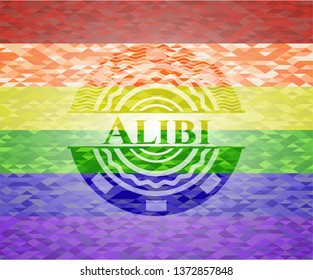 Alibi lgbt colors emblem 