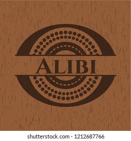 Alibi wooden signboards