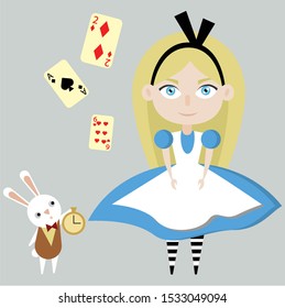 Alice Wonderland Rabbit Stock Vector (Royalty Free) 1533049094