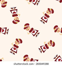 alice in wonderland ,seamless pattern