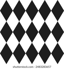 Alice in Wonderland seamless pattern checkerboard diamonds