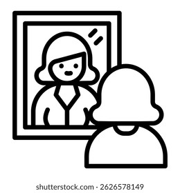 Alice In Wonderland Syndrome Icon Element For Design
