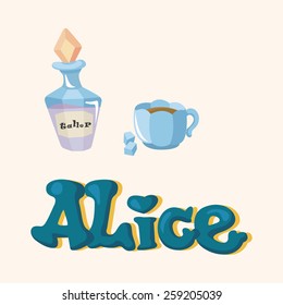 alice in wonderland theme elements