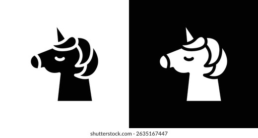 Alicorn icon symbols. Vector illustration.