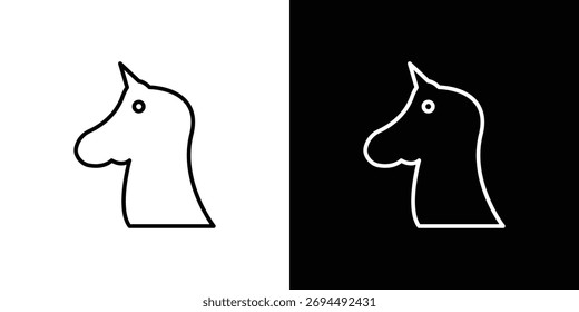 Ícone de alicórnio para o logotipo de modelo, designs de vetor.