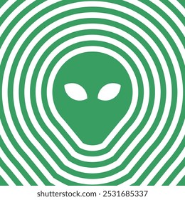 Alien Abduction Illusion Vibes Green Icon