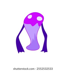 alien abstract character design, vector illustration