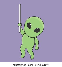 galaxia astronauta alienígena universo robot interestelar lindo personaje vectorial icono garabato