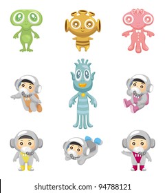 alien and astronaut icons