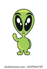 alien avatar space isolated design