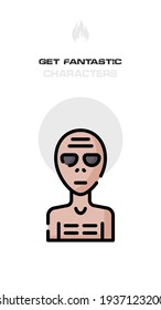 The alien avatars, Element, Character Design. Crazy and Fantasy Future World Topic. Realistic, Cartoon, Fantastic, Sci-fi Style