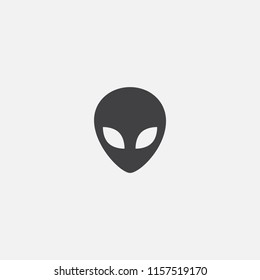 alien base icon. Simple sign illustration. alien symbol design from space exploration series. Can be used for web, print and mobile