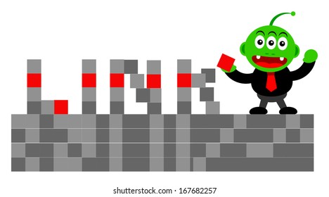 alien businessman in business activity