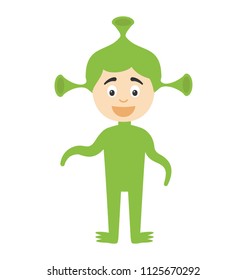 An alien cartoon character 