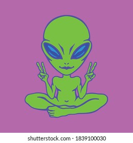 Alien Character Design. EPS format