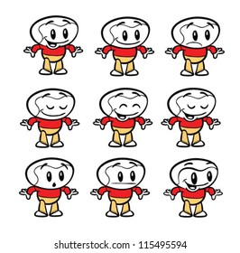Alien Character Set, various Emotions