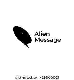 logotipo de chat alienígena abstracto moderno para la empresa